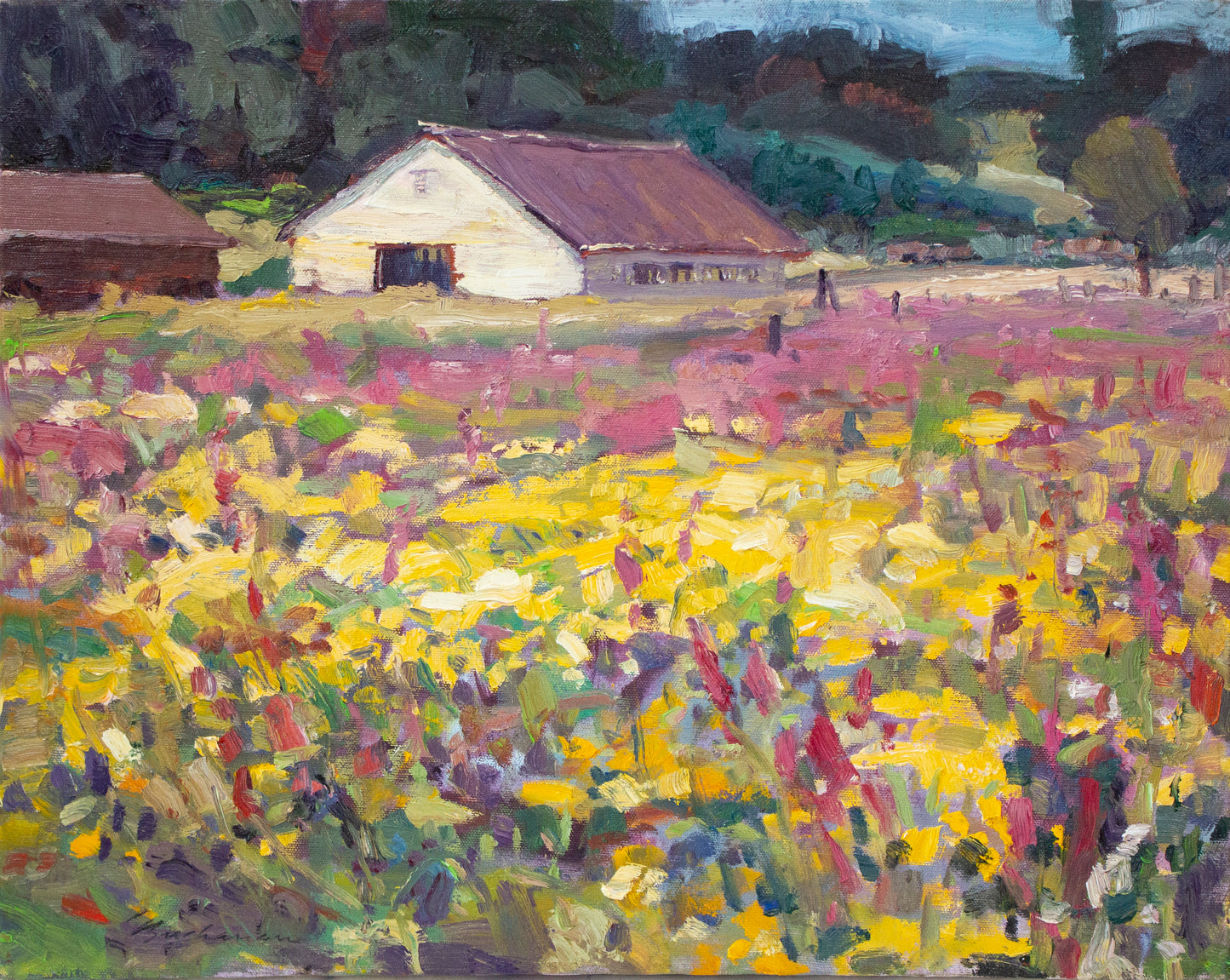 Oregon Sunshine Barn     16" x 20"