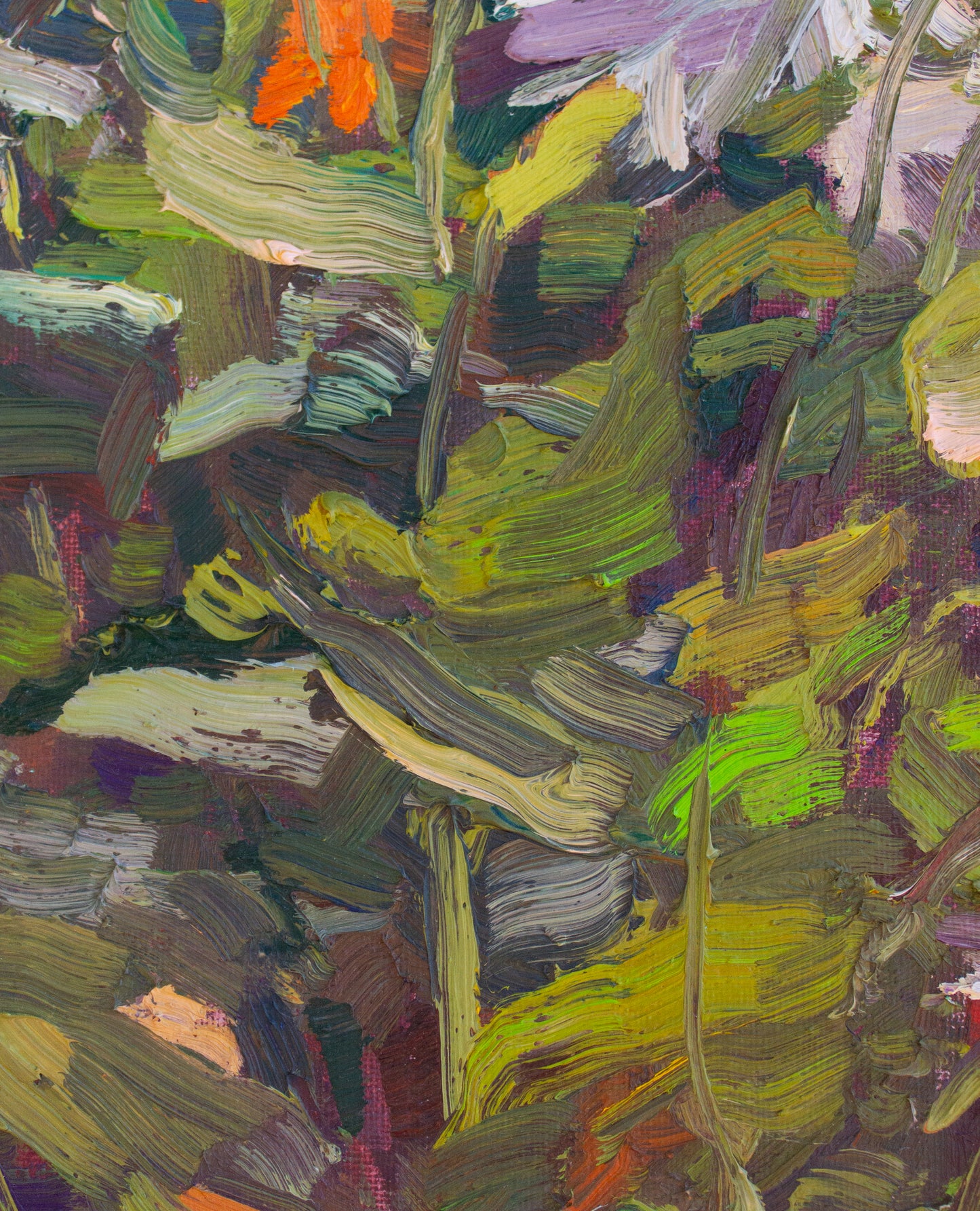 White Summer Dahlias      16" x 12"