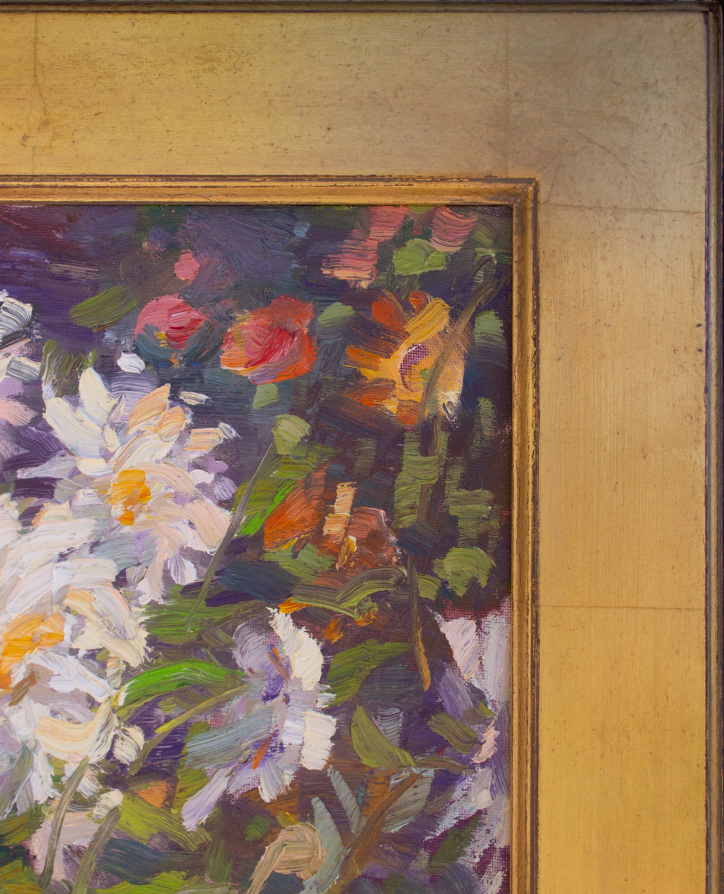 White Summer Dahlias      16" x 12"