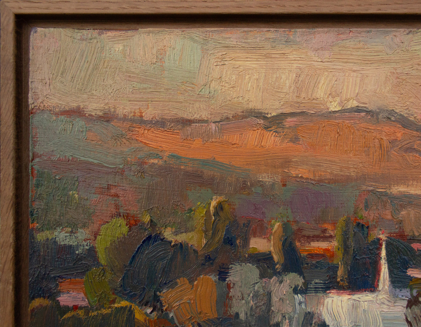 Morning's First Light on the Steeple         9"x12"