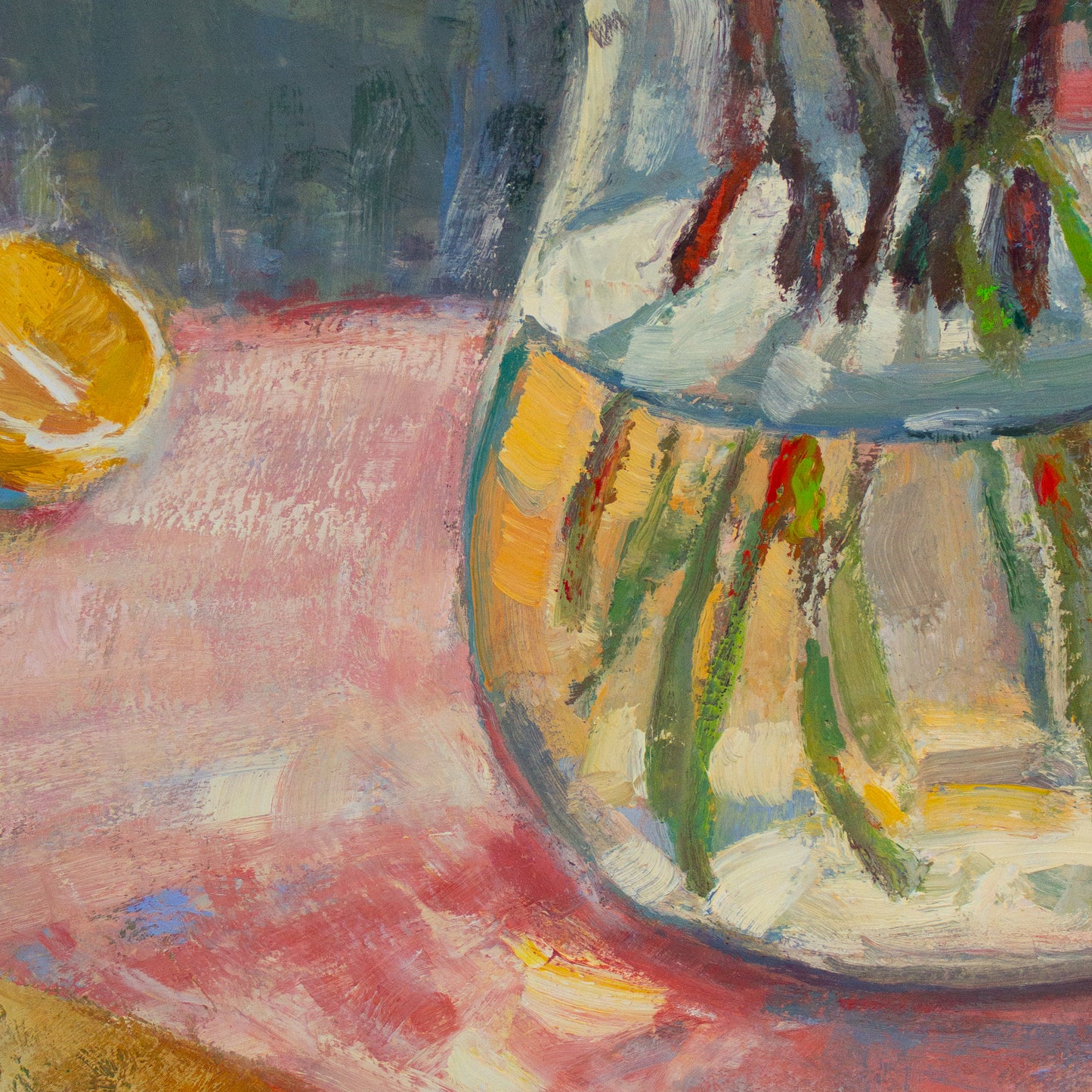 Golden Sunshine On My Roses     36" x 36"