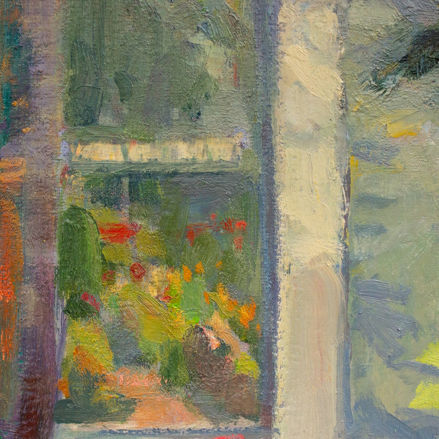 Golden Sunshine On My Roses     36" x 36"