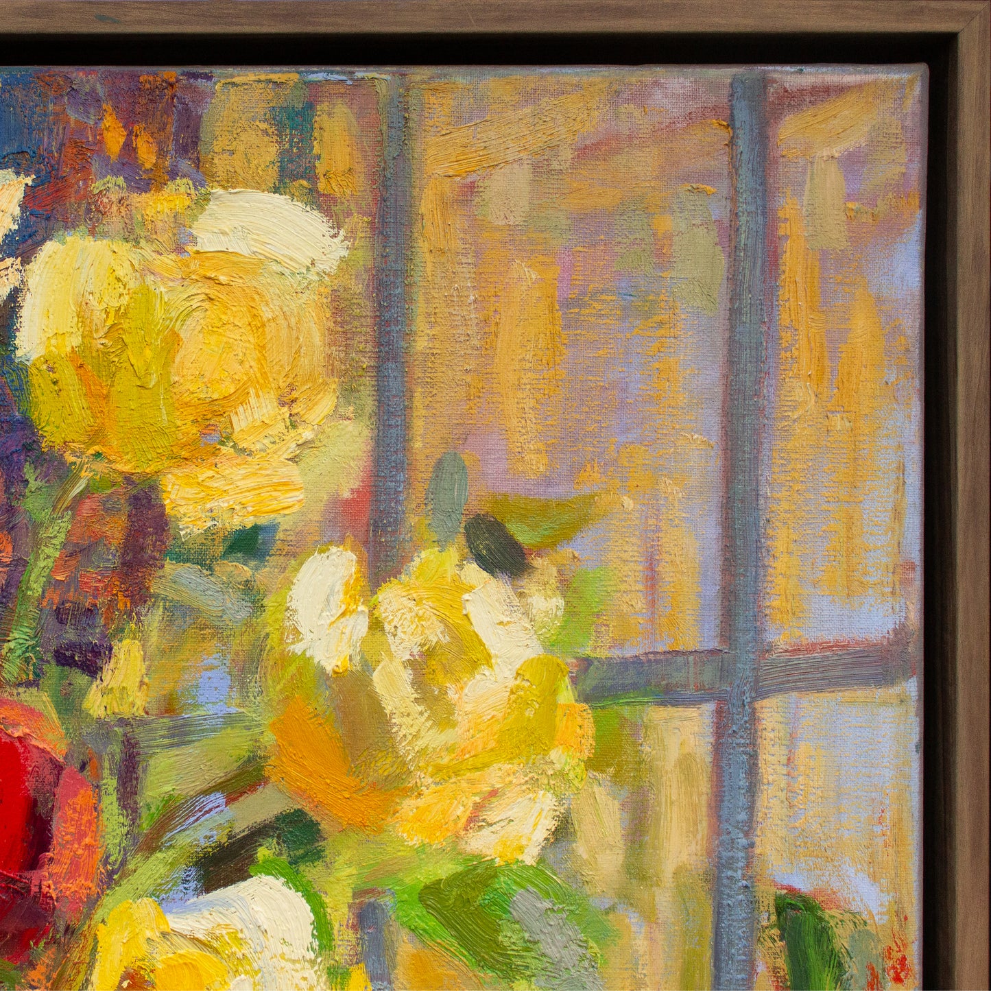 Golden Sunshine On My Roses     36" x 36"