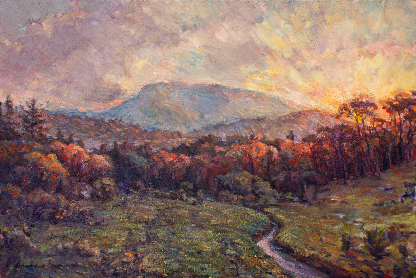 Marys Peak Winter's Glow      24"x 36"