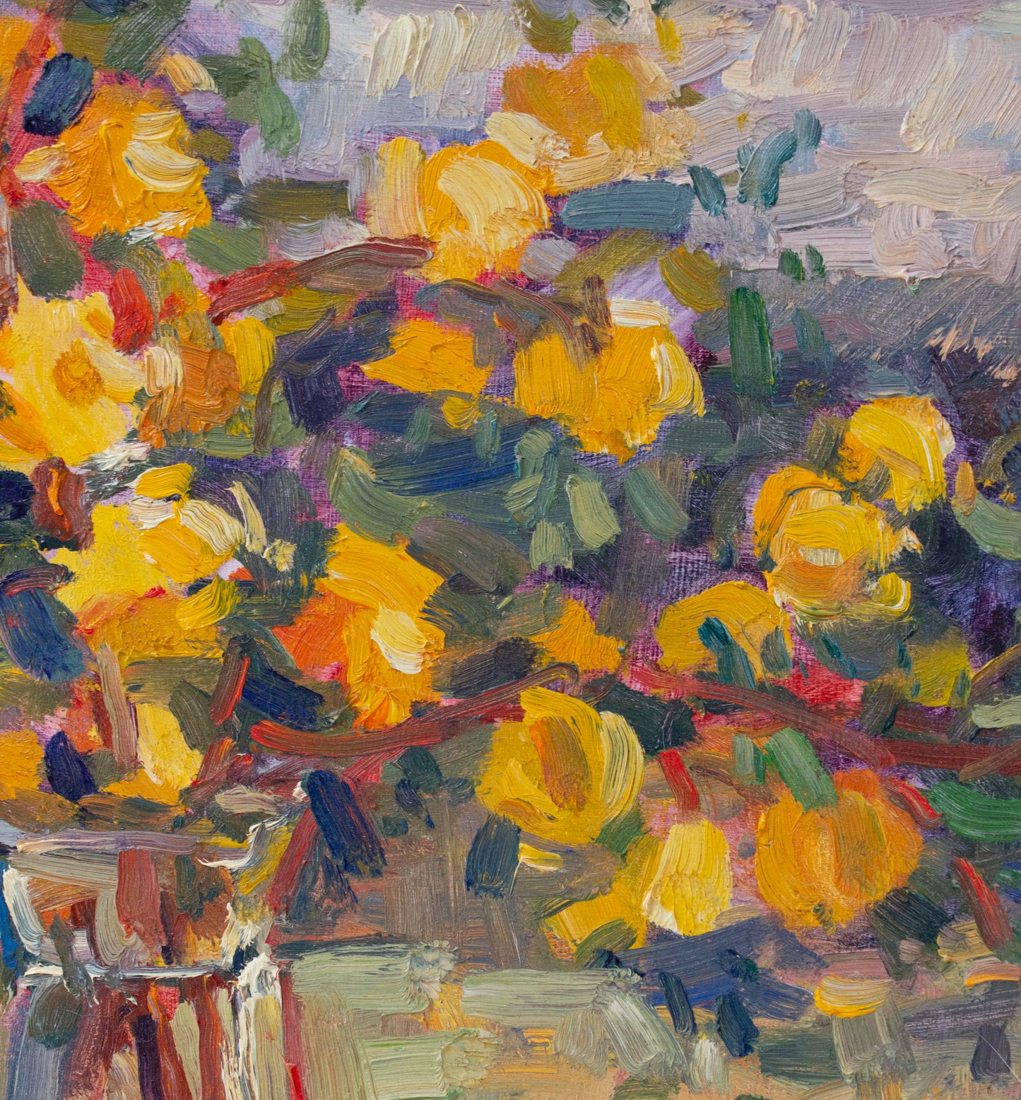 Pat's Yellow Roses   14" x 13"