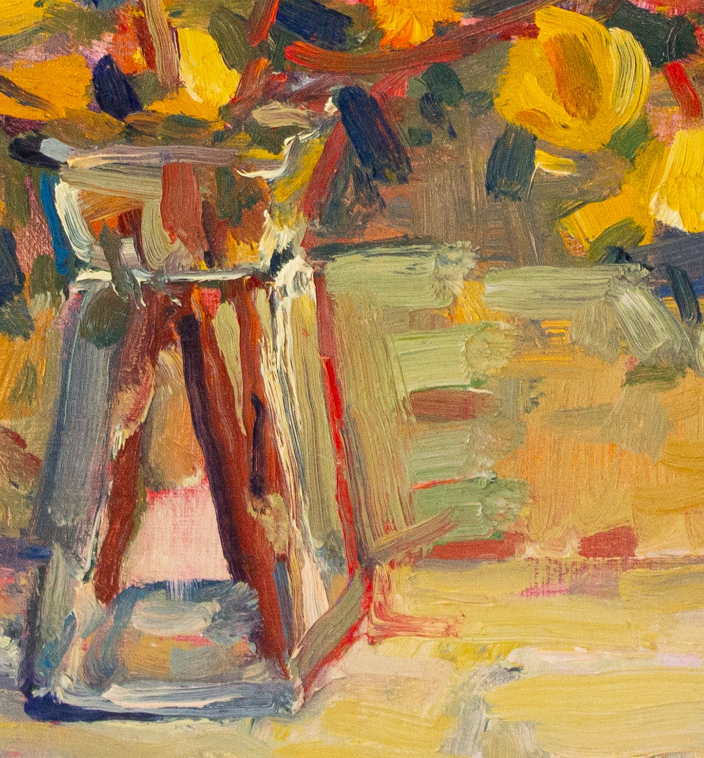 Pat's Yellow Roses   14" x 13"