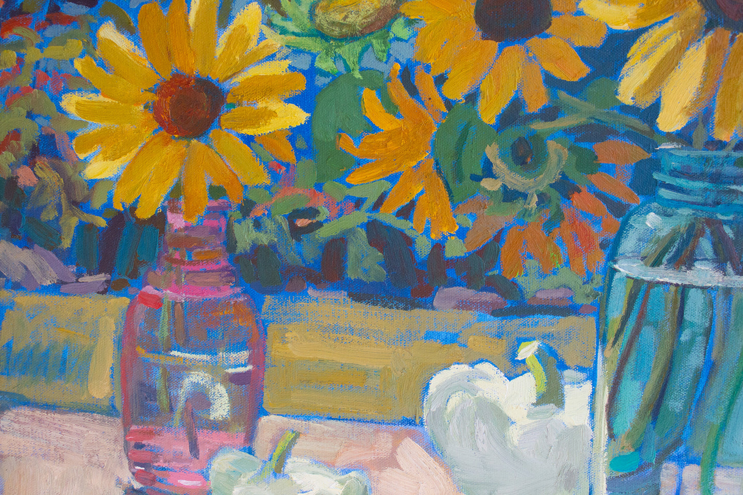 Sunflowers & Summer Squash         24"x30"