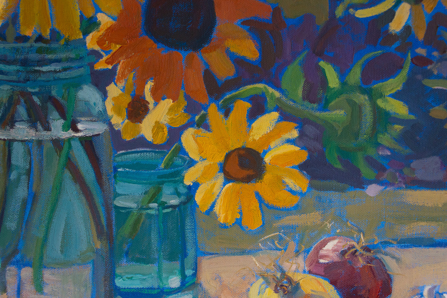 Sunflowers & Summer Squash         24"x30"