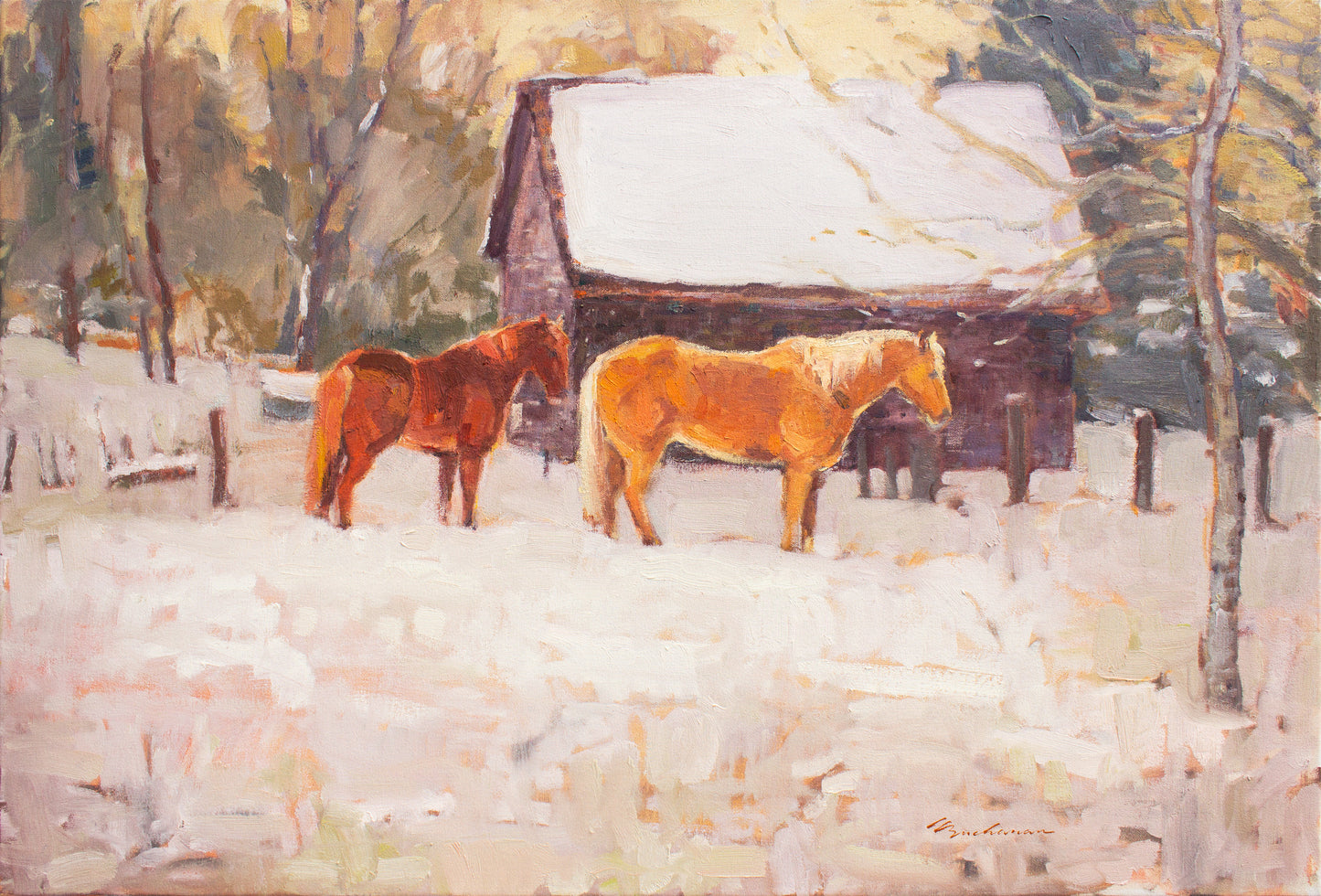 Covered In Winter Coats     24" x 36"