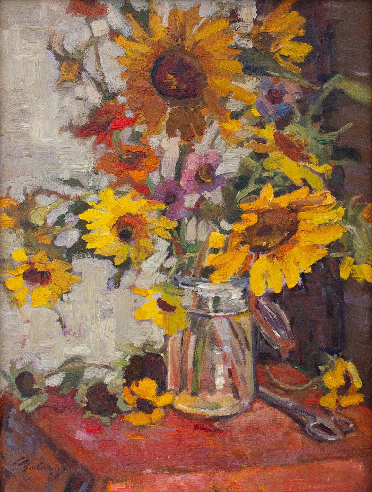 End of Summer Flowers     24" x 18"