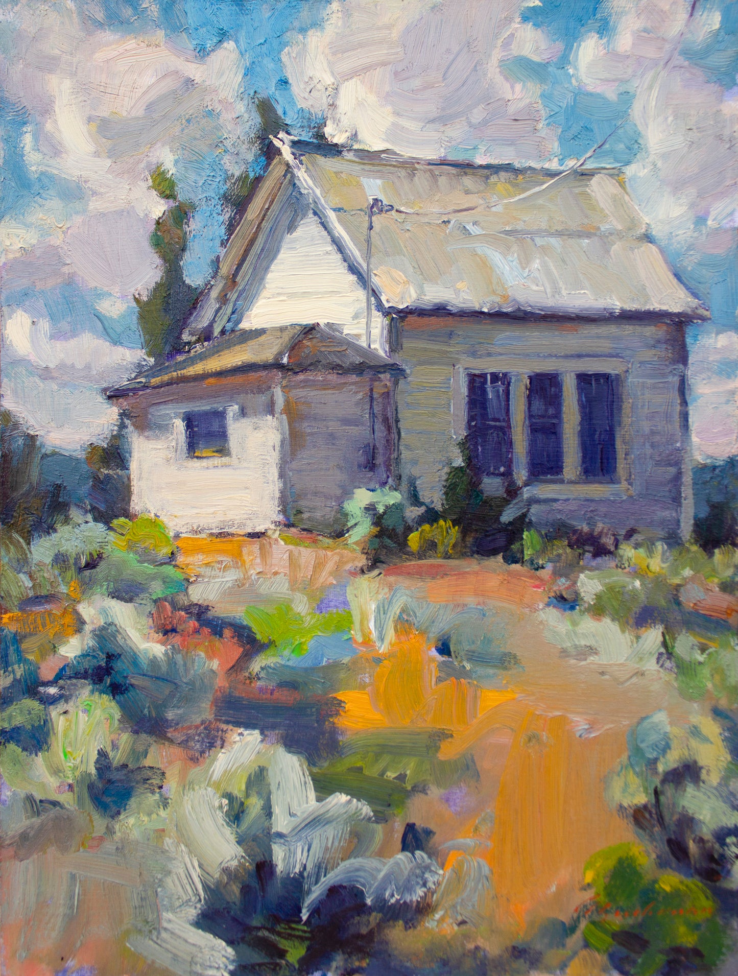 High Desert School House      16" x 12"