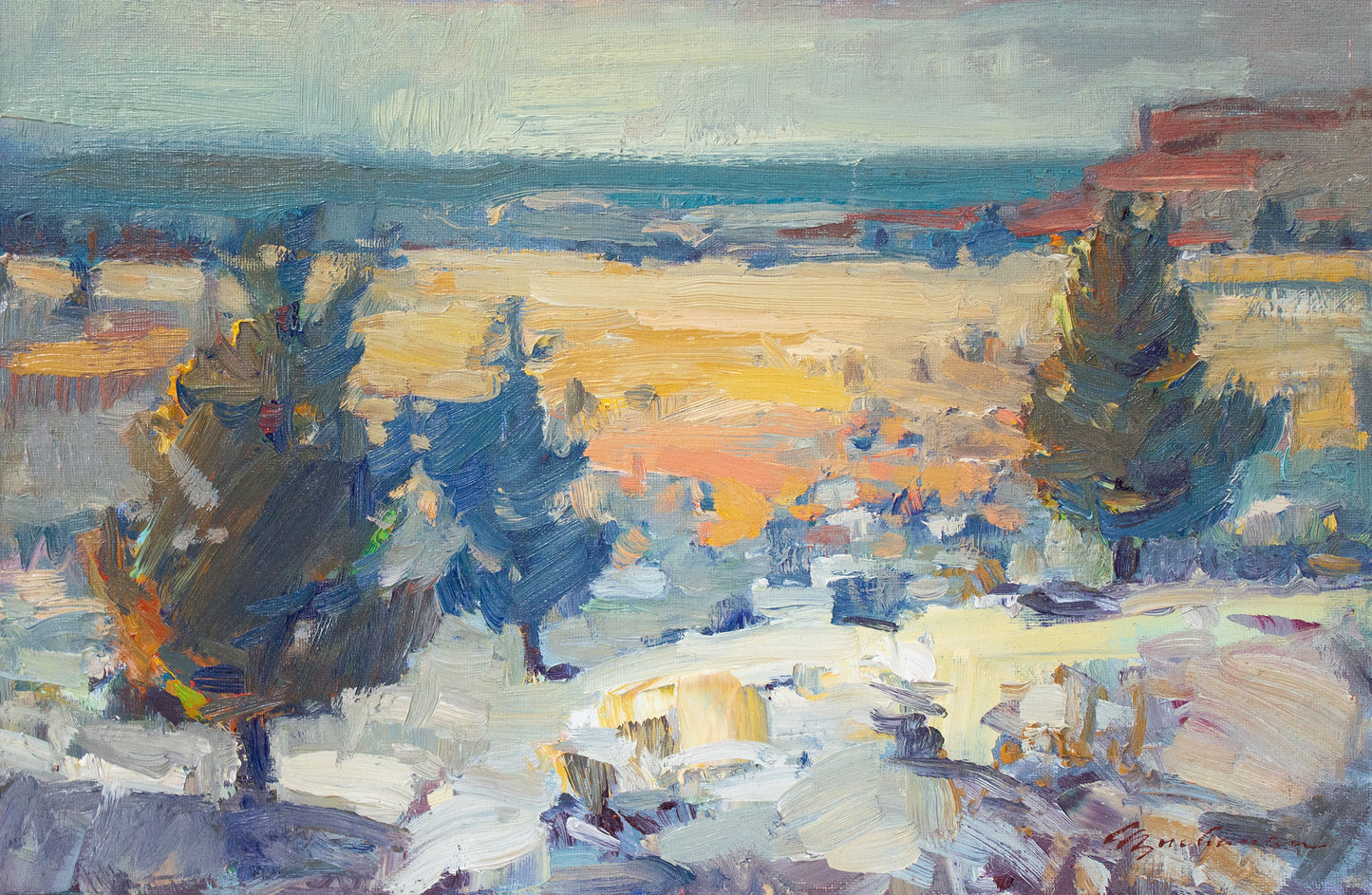 High Desert Snow     10" x 15"