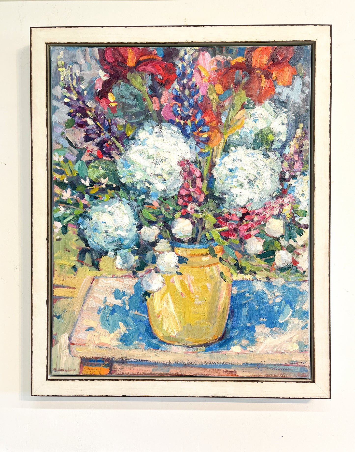 Peonies, Lupine & Rusty Iris      30"x 24"