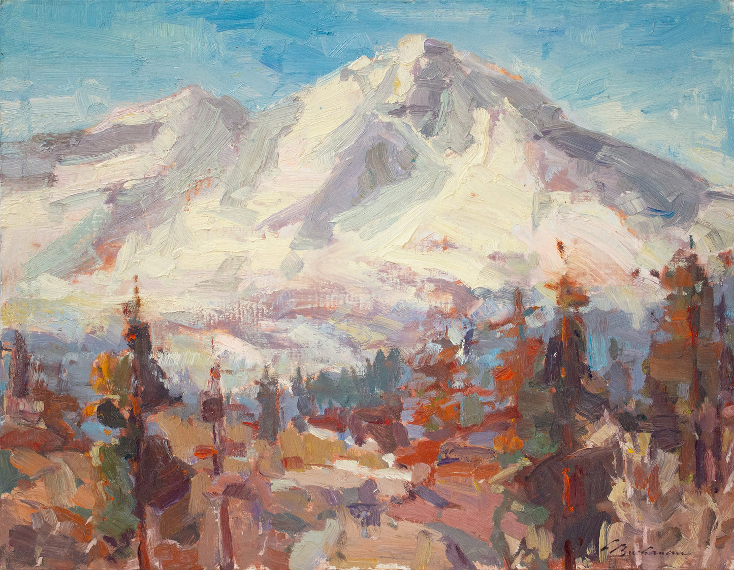 North Sister Glaciers     14" x 18"