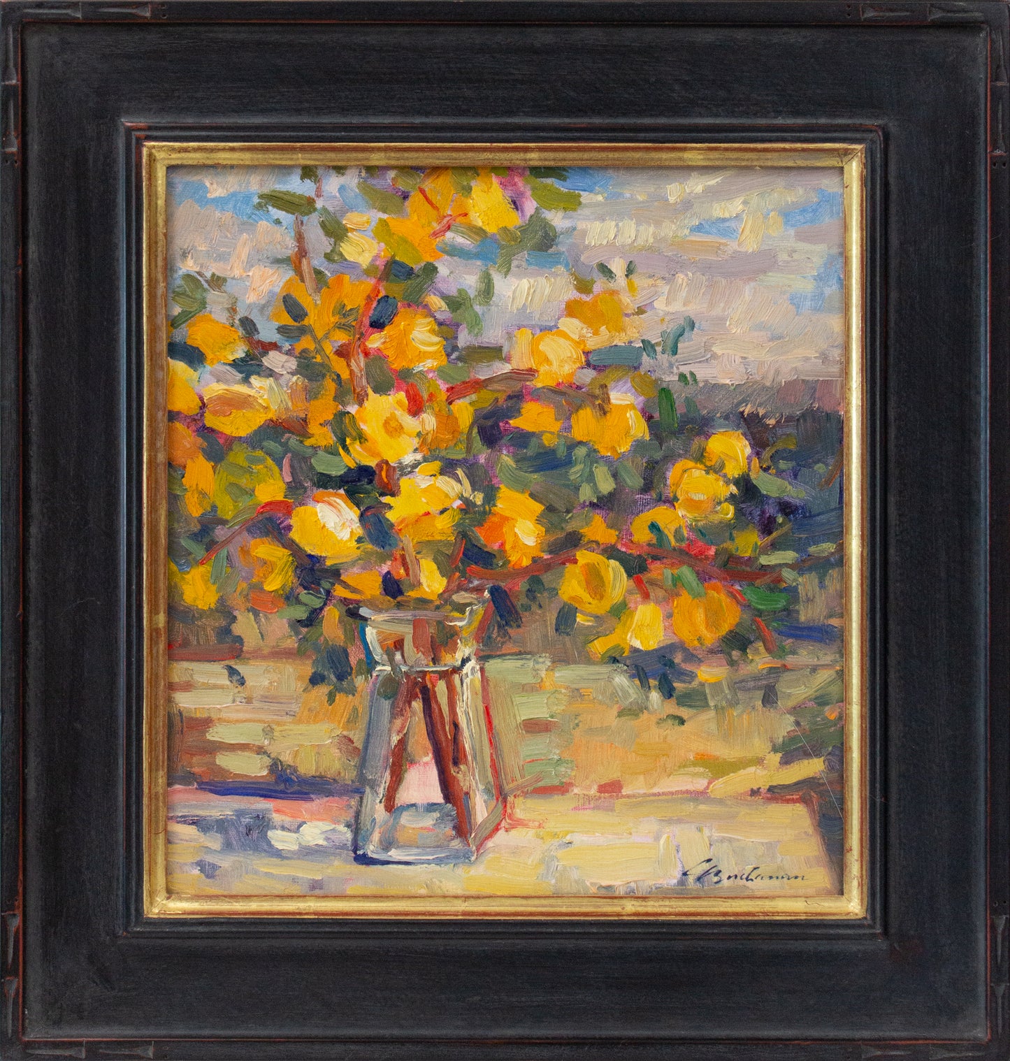 Pat's Yellow Roses   14" x 13"