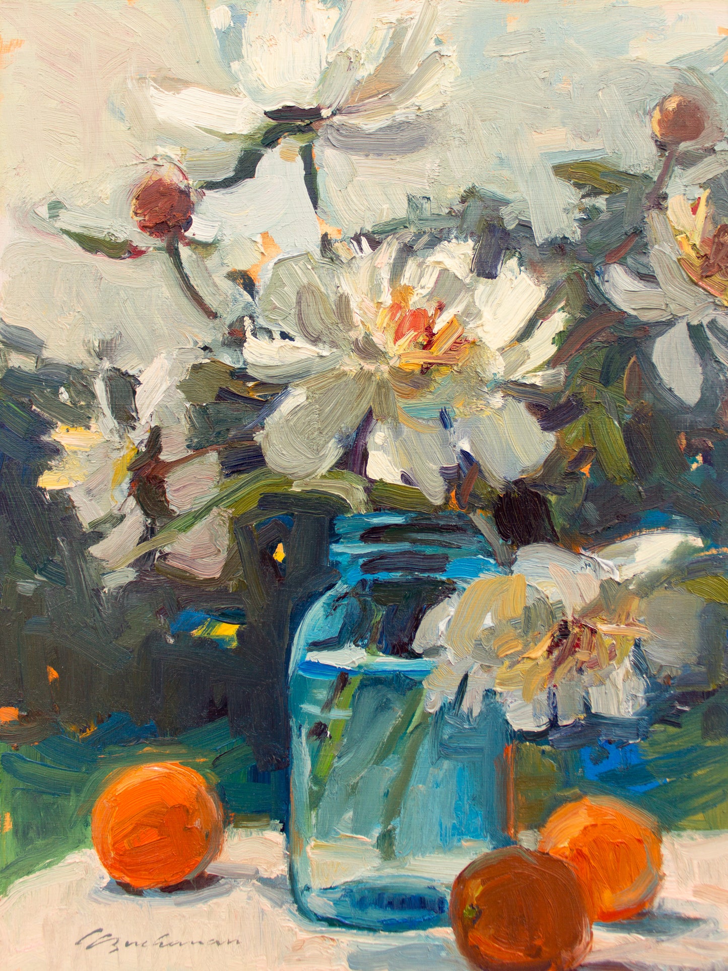Peonies & Oranges