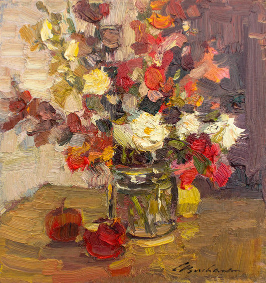 Snaps, Apples & Mums      8" x 8"