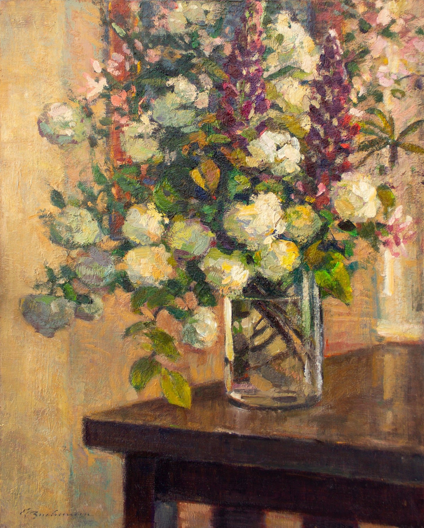 Snowballs, Honeysuckle & Lupine    20" x 16"