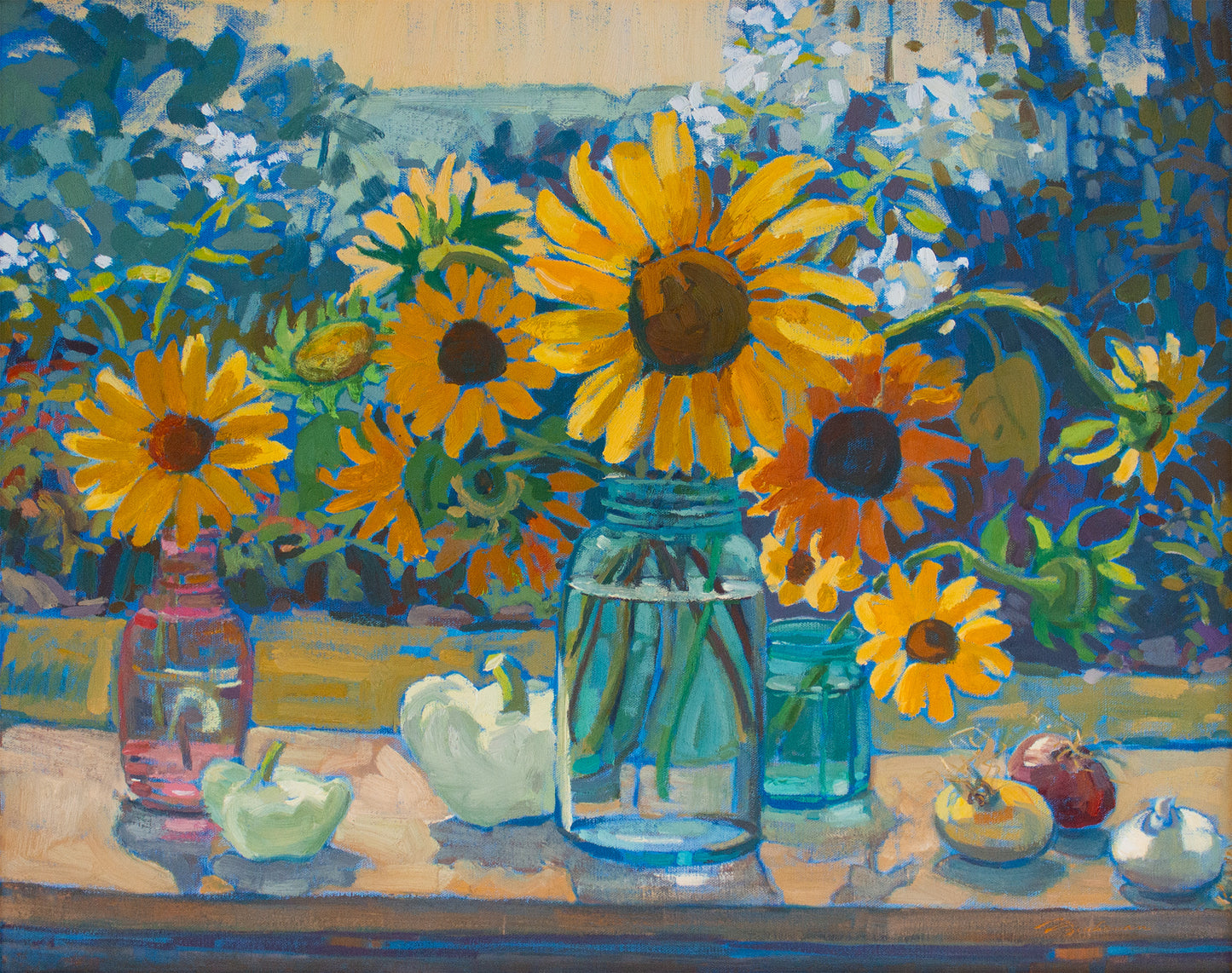 Sunflowers & Summer Squash         24"x30"