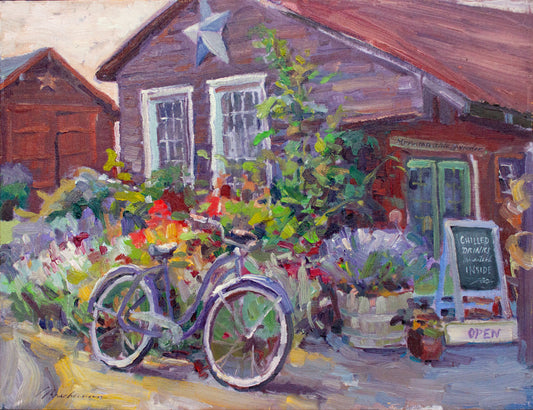 The Lavender Stop     14" x  18"