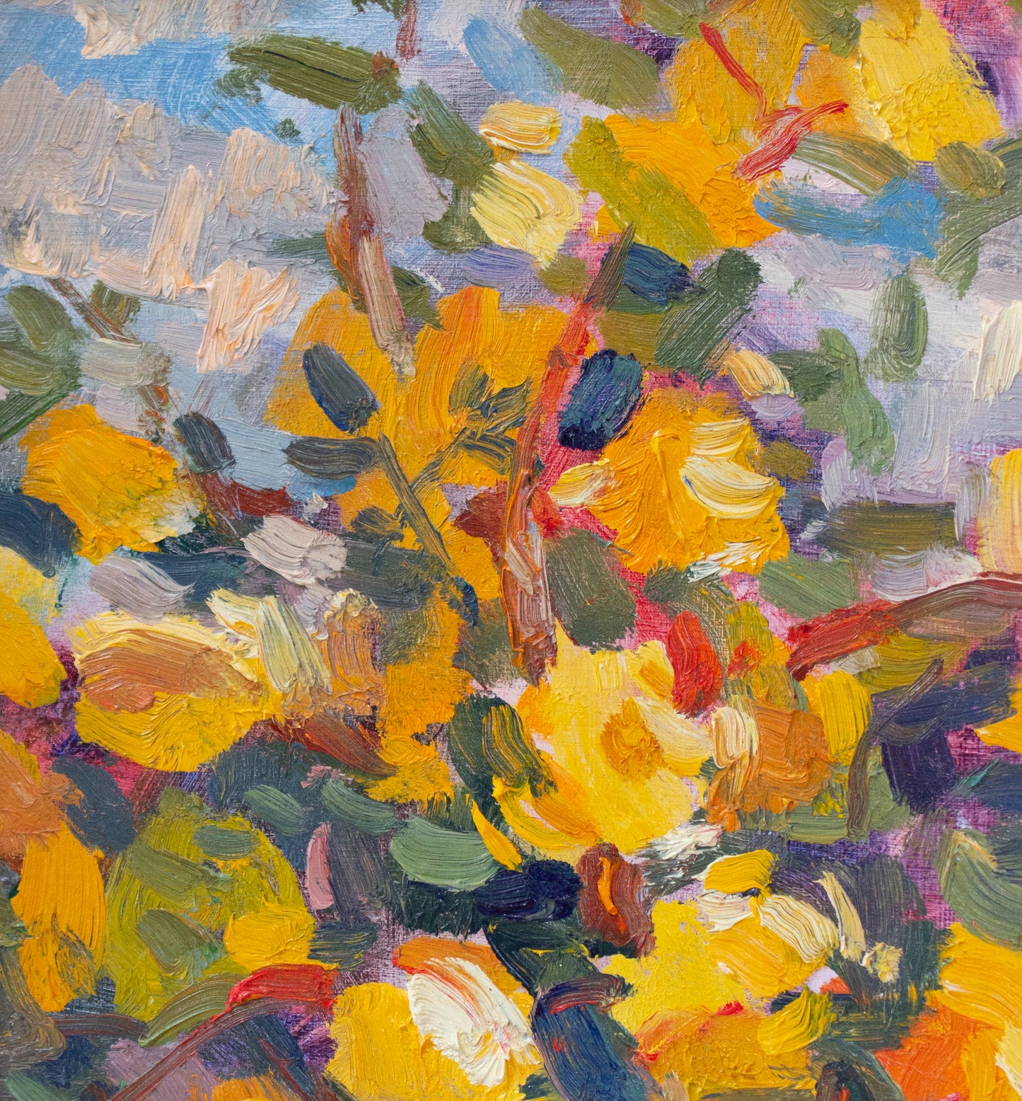 Pat's Yellow Roses   14" x 13"