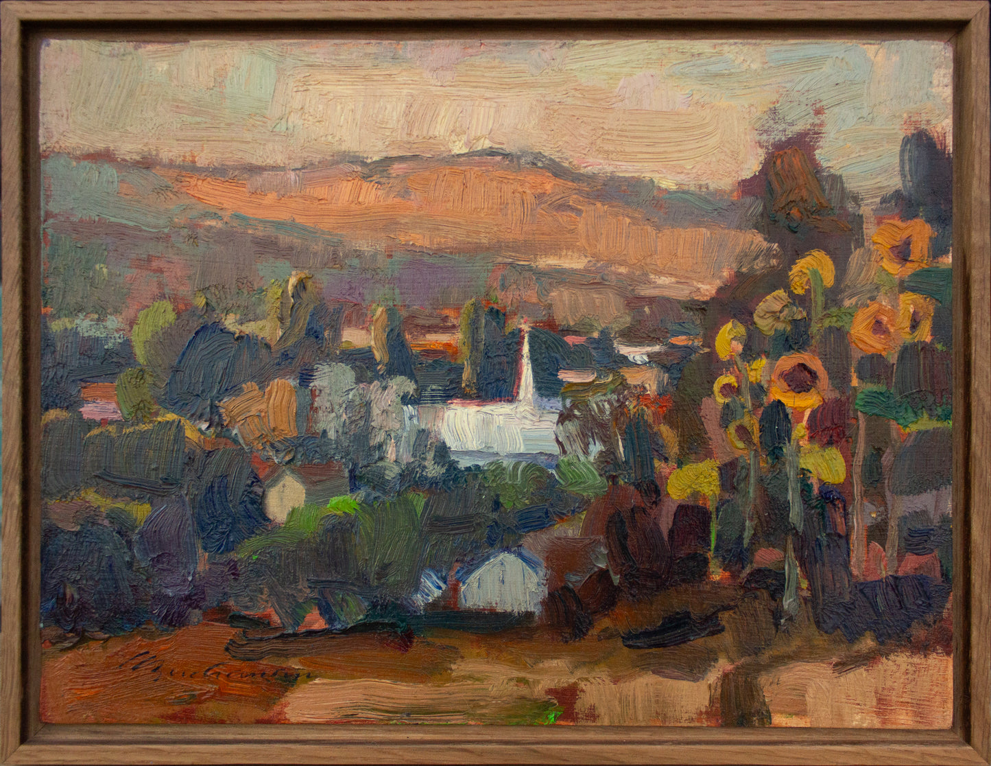 Morning's First Light on the Steeple         9"x12"