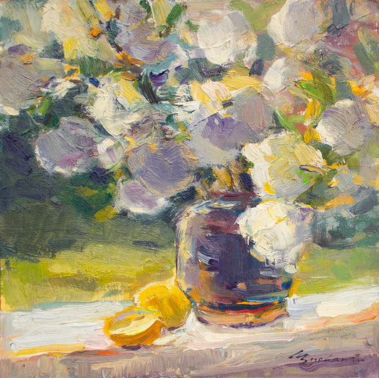 Snowballs and Lemons   12" x 12"