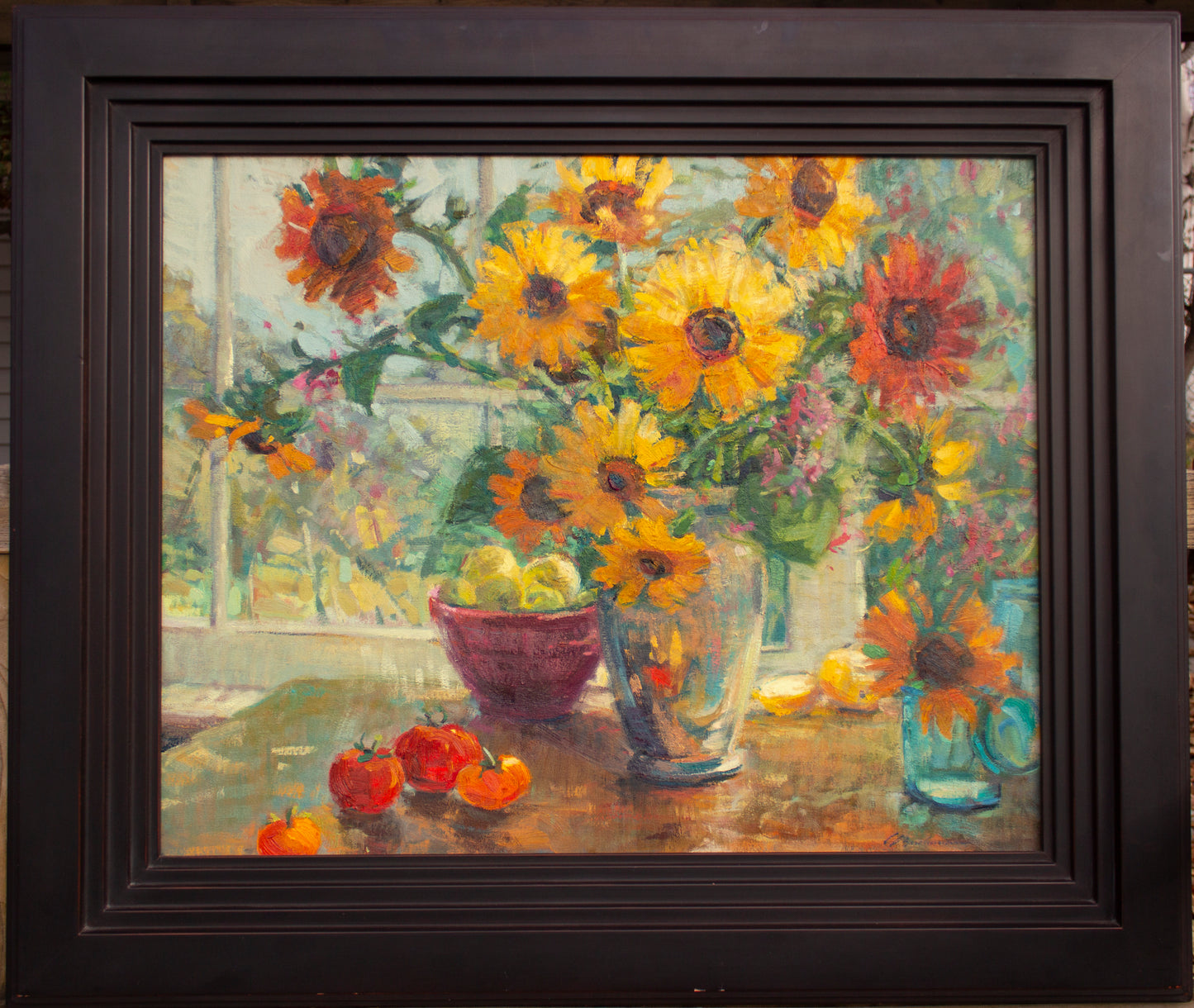 Sunflowers and Apples 24x30