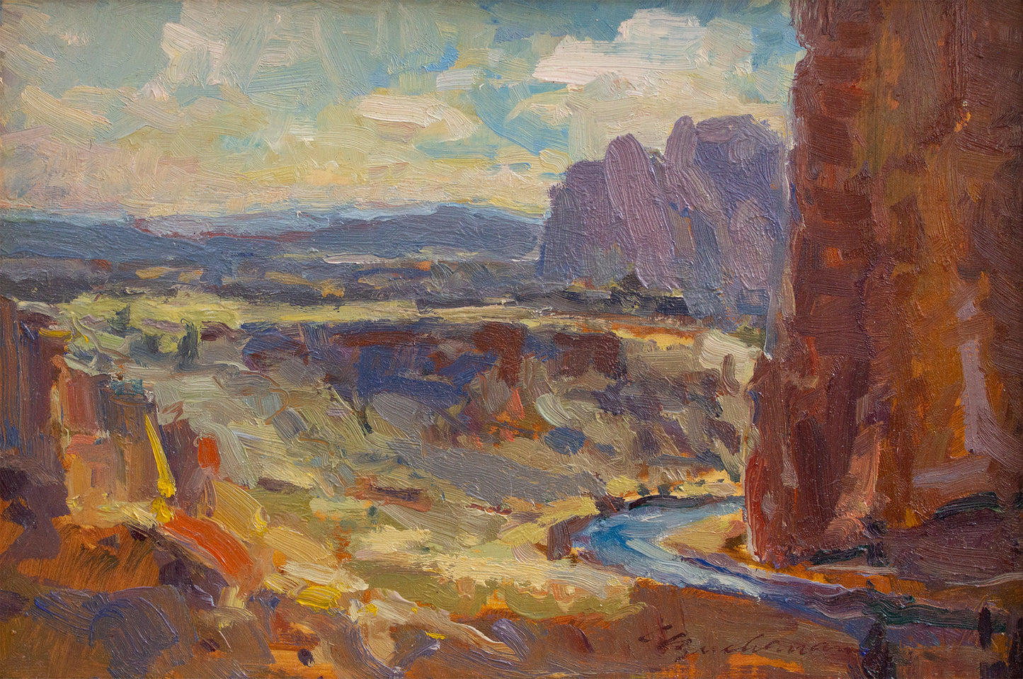 Smith Rock - Big Red Wall     8" x 12"